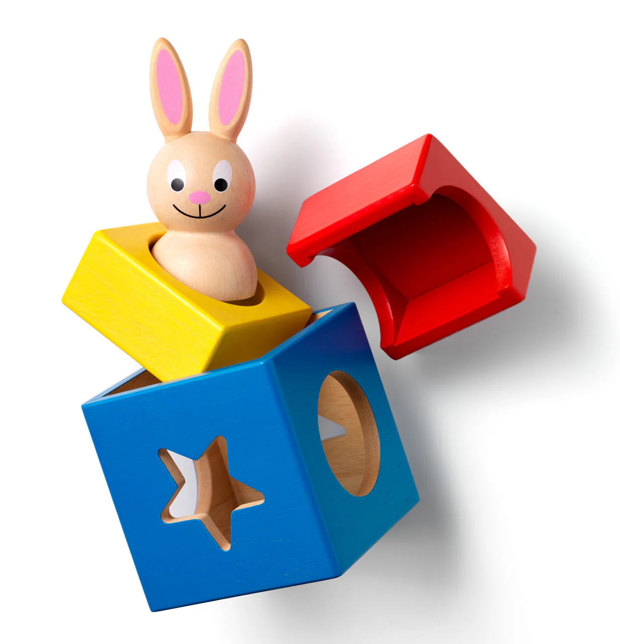 Bunny Peek a Boo Wooden STEM Building Game for Ages 2+ - Image 5