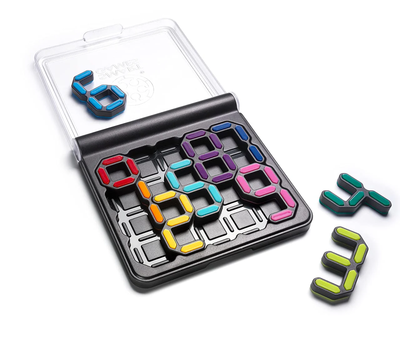 IQ Digits Math Deduction Travel Game with 120 Challenges for Ages 7+ - Image 3
