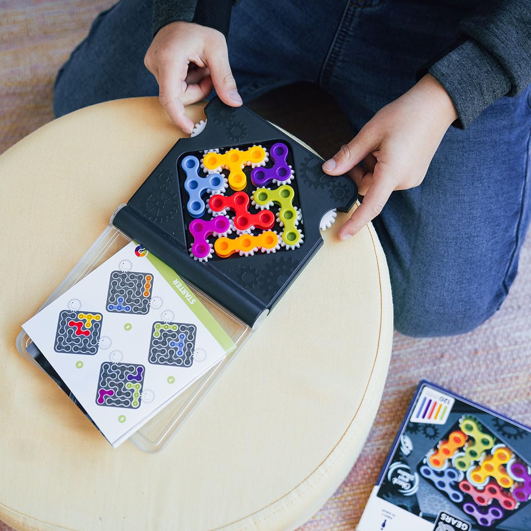 IQ Gears Travel-Friendly Dynamic Logic Game Featuring 120 Challenges for Ages 7+ - Image 5
