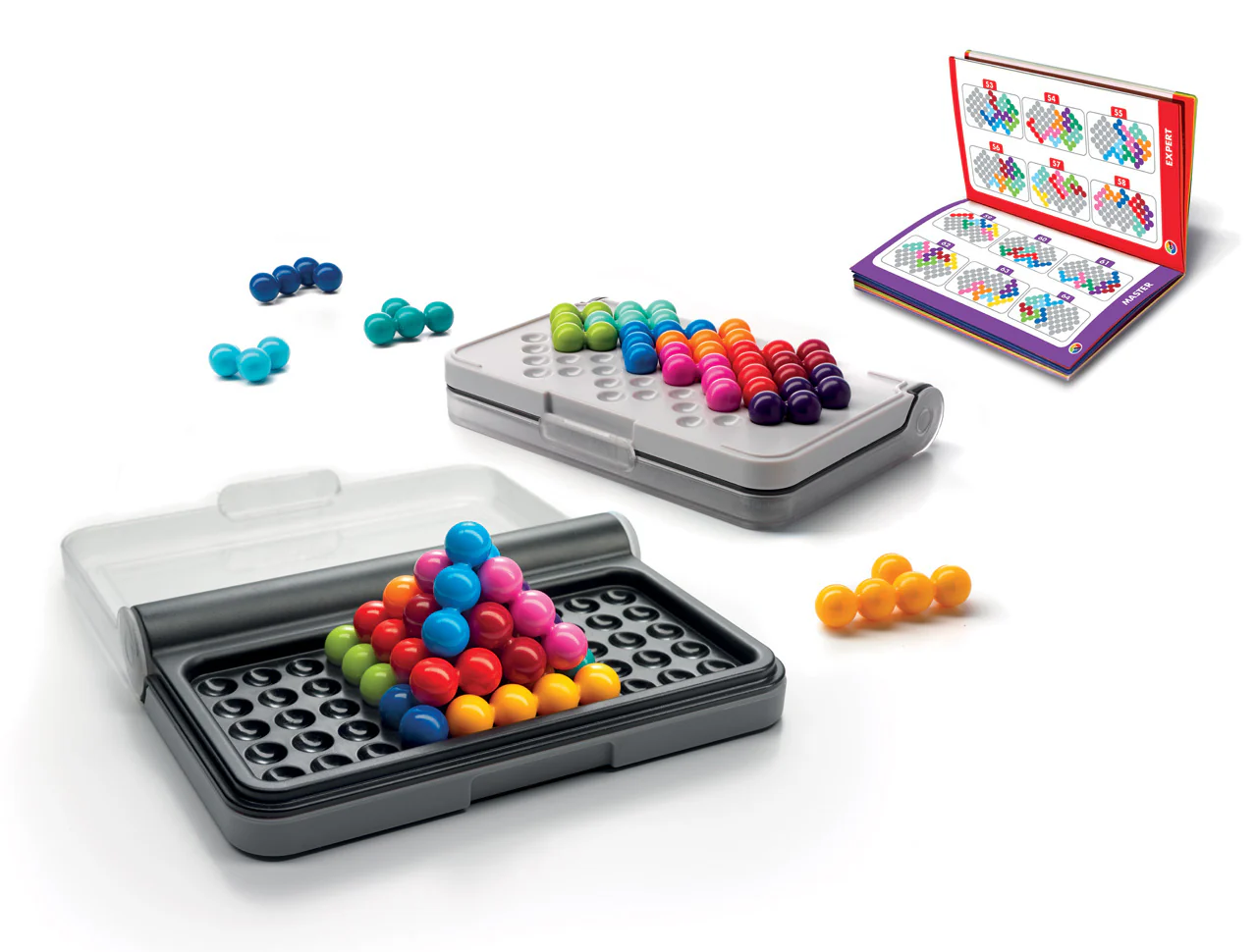 IQ Puzzler Pro Compact Board Game Puzzle with 120 3D Challenges for Ages 6+ - Image 3
