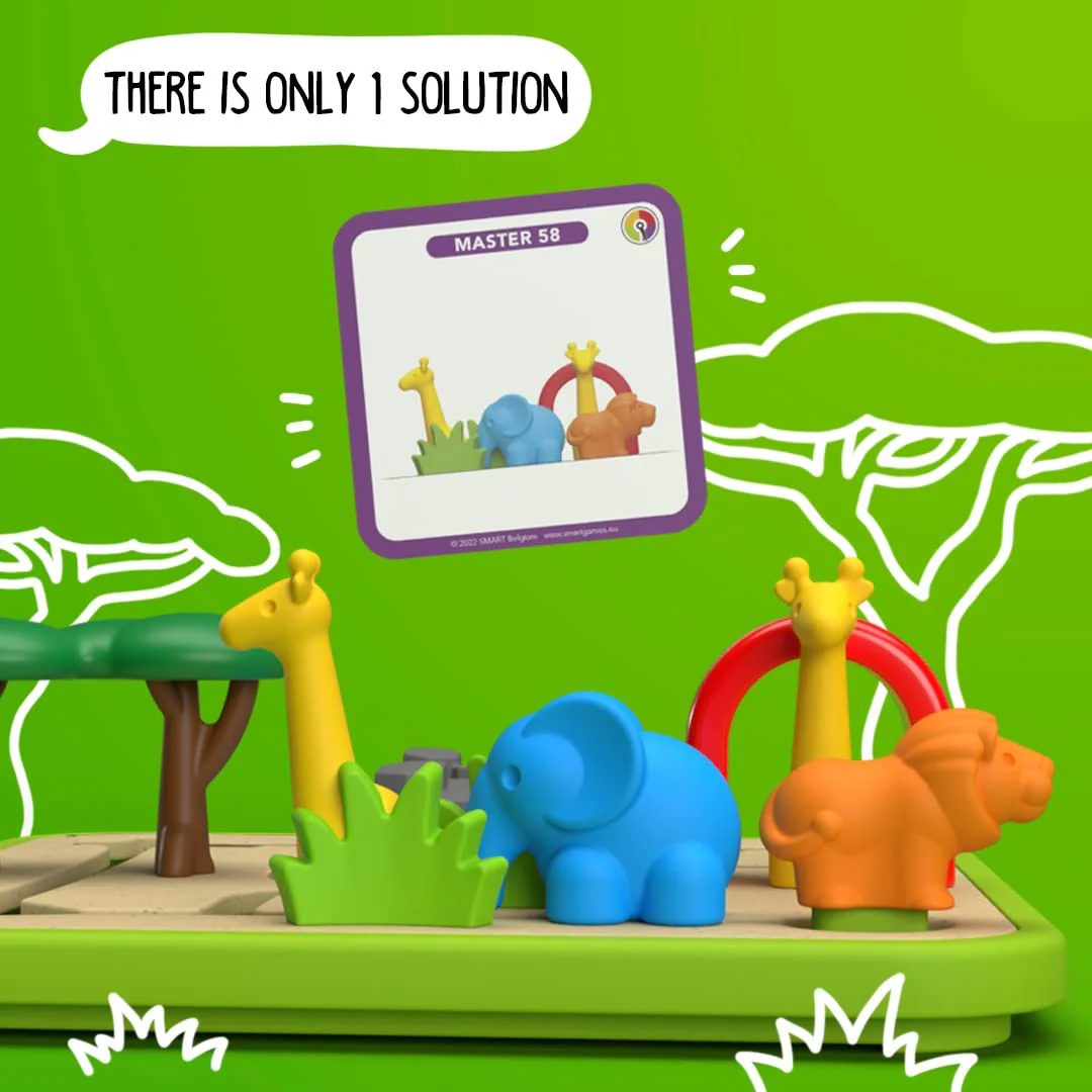 Safari Park Jr. Preschool Puzzle Game with 60 Challenges for Ages 3+ - Image 8