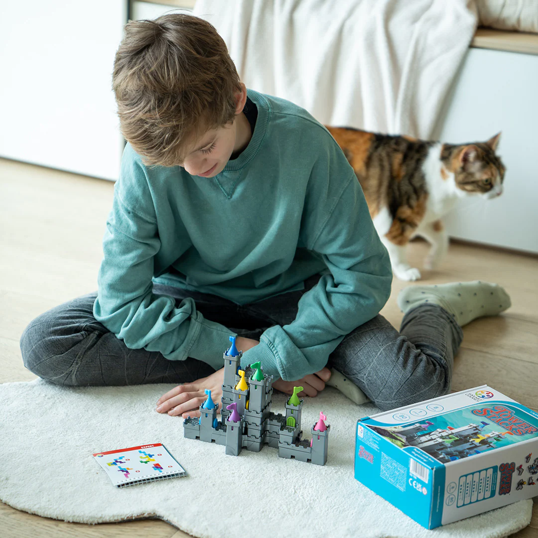 Tower Stacks Castle Building Game with 80 Challenges for Ages 8-Adult - Image 6