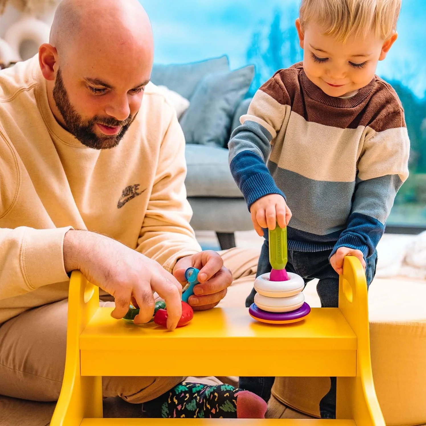 SmartMax My First Stacking Rings 10-Piece Magnetic Early STEM Discovery Set for Ages 1-5 - Image 7